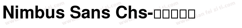 Nimbus Sans Chs字体转换